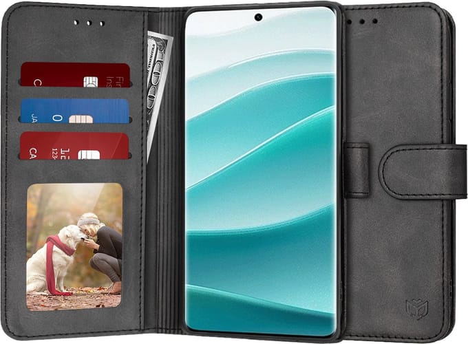 Hoesje geschikt voor Xiaomi Redmi Note 14 Pro 5G / Xiaomi Poco X7 - Techsuit Diary Book Wallet Case - Zwart