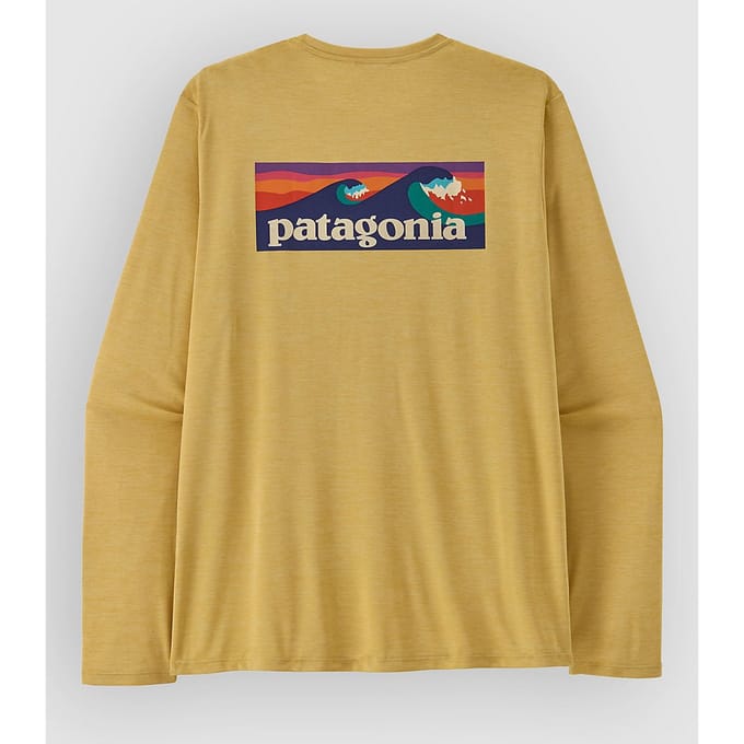 Patagonia Cap Cool Daily - Boardshort Logo Longsleeve geel