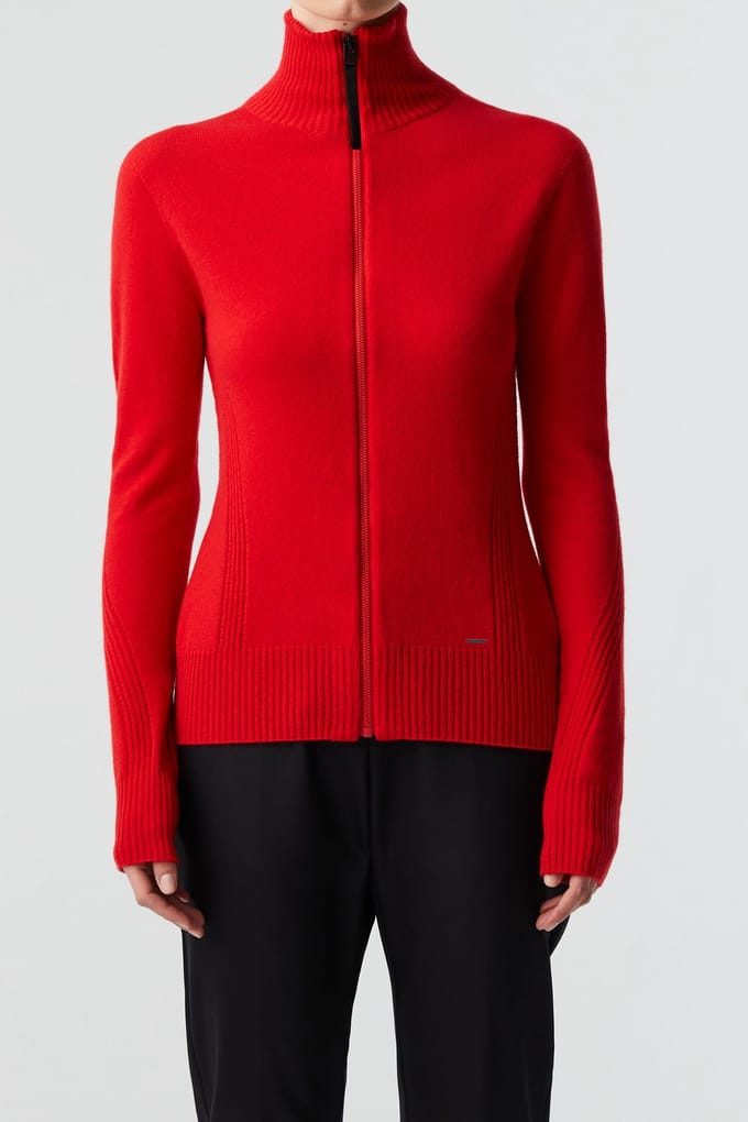AlphaTauri Fehca V1.y8.02 Flat-knit-jacket Orange Taglia: S | Cardigan Outlet | Donna | Arancione