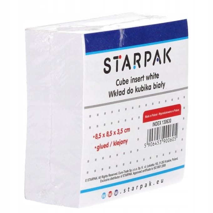 Starpak Kleefblok Notitieblok Wit 85x85mm