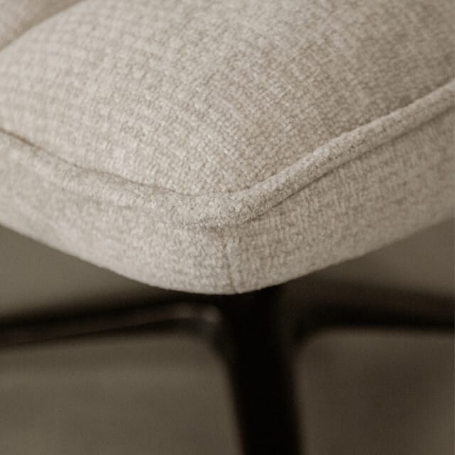 LABEL51 Vince Fauteuil - Bruin - Velvet - One Size - - Normale eetkamerstoel