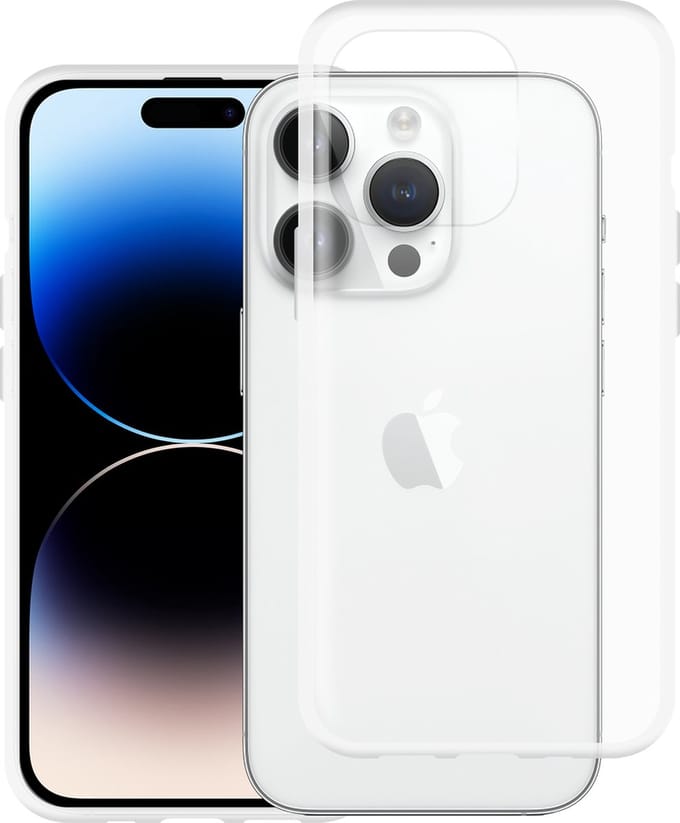 Just in Case hoesje geschikt voor iPhone 15 Pro Hoesje Siliconen - Flexibele Case - Transparant