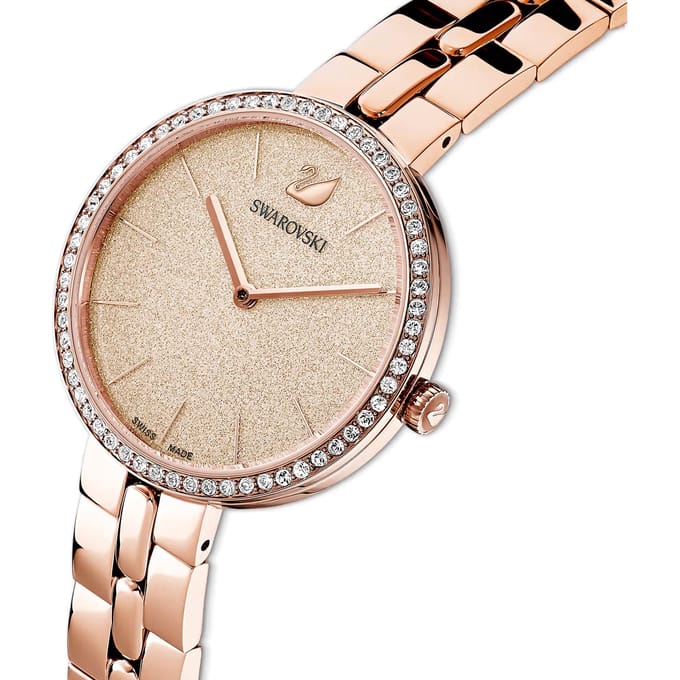Swarovski 5517800 Cosmopolitan Roségoud Dameshorloge 32 beige