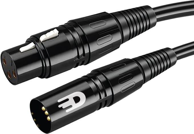 Drivv. Premium XLR Kabel - Microfoon kabel - Mannelijk naar Vrouwelijk 3 pin - 2 Meter