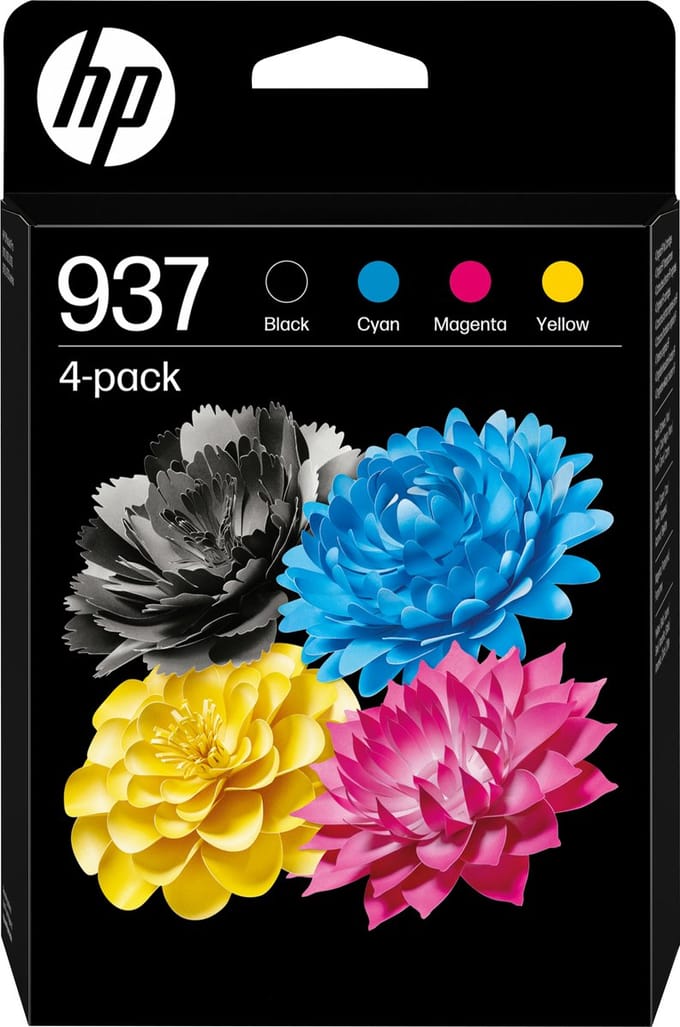 HP 937 / 6C400NE - 4-Pack (Black Yellow Magenta Cyan) Ink