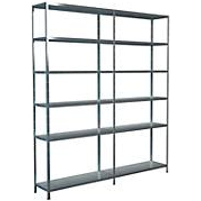 Legborden zonder bouten, H 2300 x B 2000 x D 350 mm, gegalvaniseerd