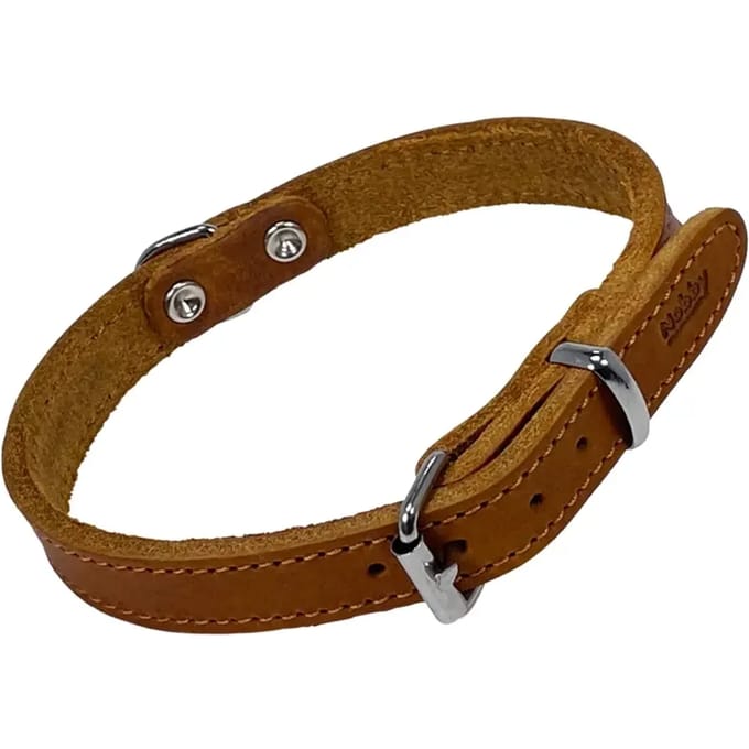 Nobby Halsband TABIL, 40 cm (31-36 cm), 16 mm, Cognac