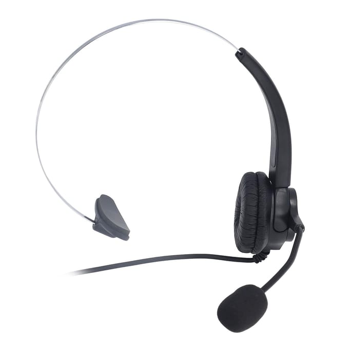 USB Headset Ruisonderdrukkend Verstelbaar Volume Hoofdband Enkel Oor Bedraad Computer Hoofdtelefoon met