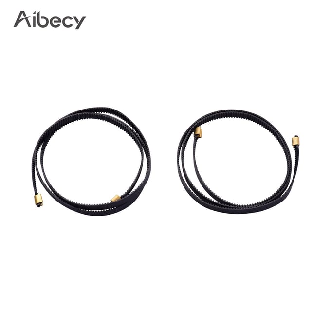 Aibecy Ender3 riem 2GT distributieriem breedte 6 mm YAxis 743 mm + XAxis 786 mm voor Ender3 3D-printer zwart