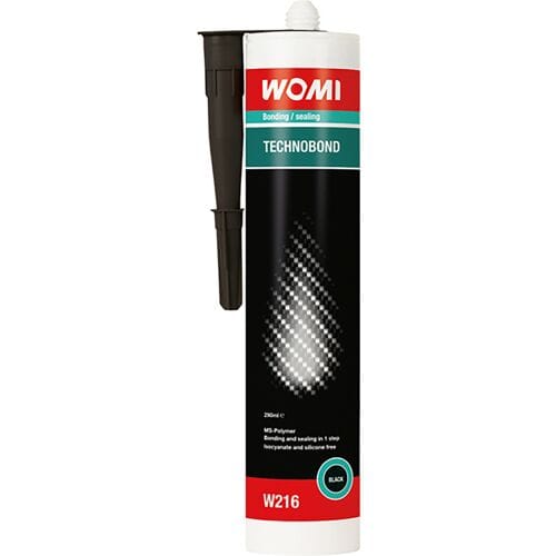 Womi Technobond MS-polymeer kit Zwart – 290 ml – Sterke Hechting – Flexibel & Weerbestendig – Universele Toepassing