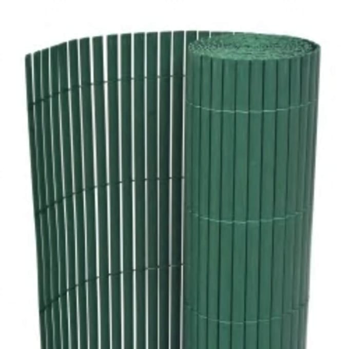 vidaXL - Tuinafscheiding - dubbelzijdig - 90x400 - cm - groen
