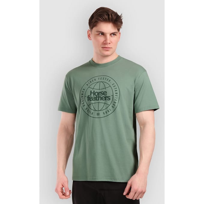 Horsefeathers Global T-shirt (ijsberggroen) - L