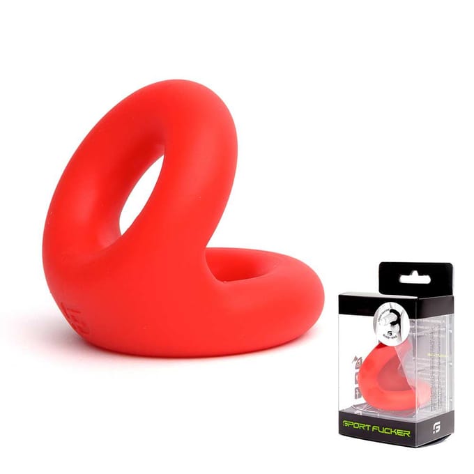 Sport Fucker - Rugby Ring Rekbare Cockring - Rood