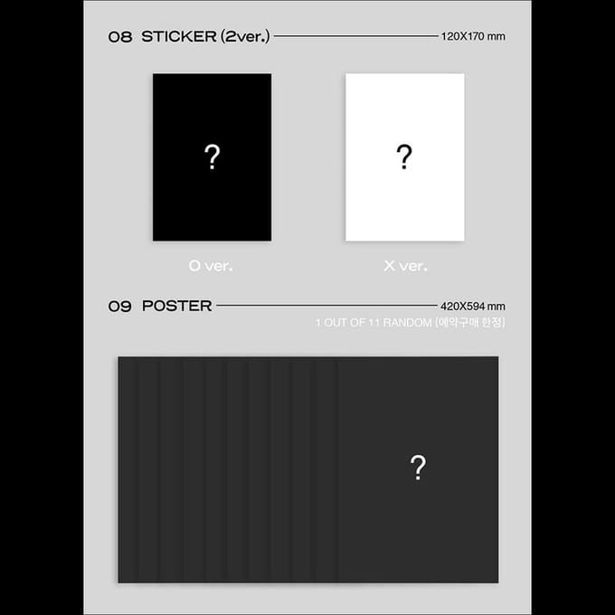 OMEGA X - VAMOS 1e Mini Album Random,No poster gray