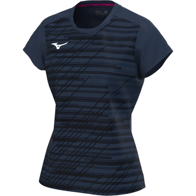 Mizuno Chiba T-shirt Dames-Donkerblauw