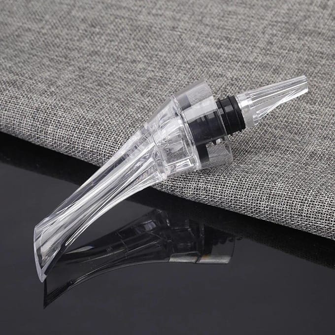 Schenktuit Premium Beluchtende Schenktuit Rode Wijn Decanteerkaraf Dop Tuit Stop Flessenmond Dispenser Decanteerkaraf Tuit white