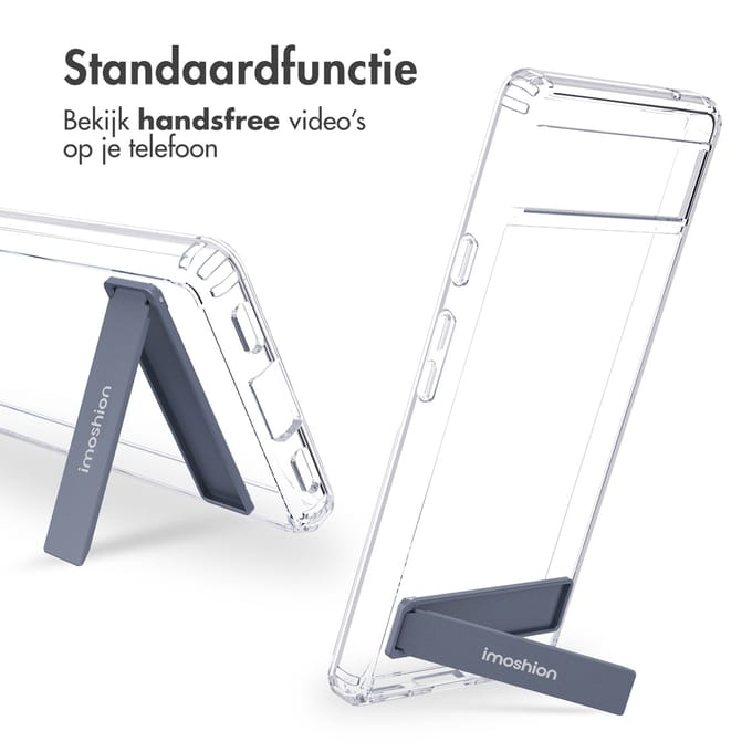 imoshion Hoesje - Geschikt voor Google Pixel 6a - Stand Backcover - Transparant