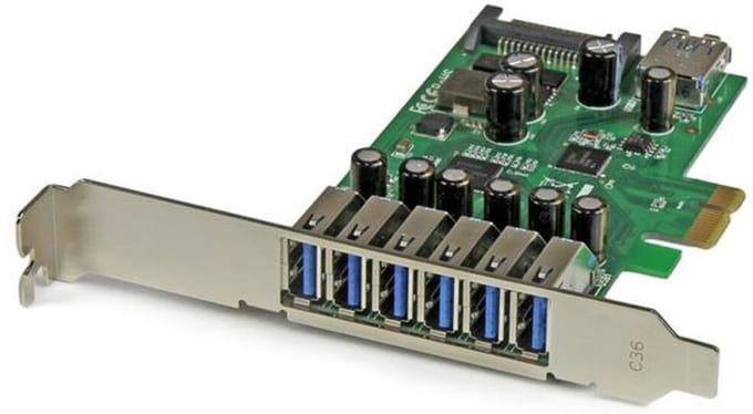 StarTech 7-poorts PCI Express USB 3.0 kaart - standard en low-profile design