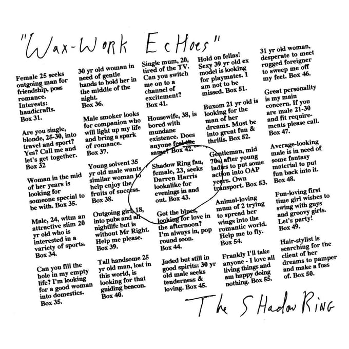 Shadow Ring - Wax-Works Echoes (LP)