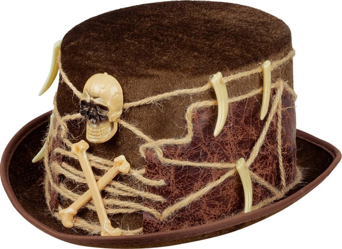 Boland - Hoed Voodoo Kalfu - 59 - Volwassenen - Unisex - Halloween accessoire - Horror