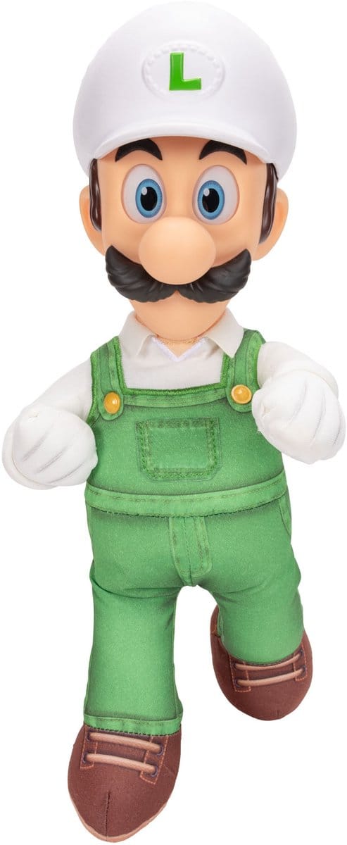 Super Mario Galaxy Film – 38 cm beweegbare Fire Luigi pluche figuur