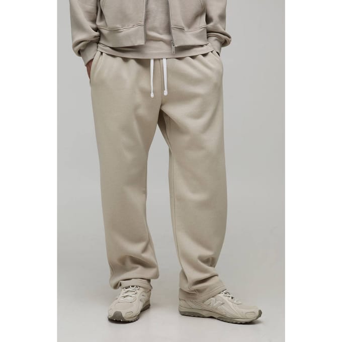 Basic Baggy Drop Crotch Jogger | Stone | Size Medium