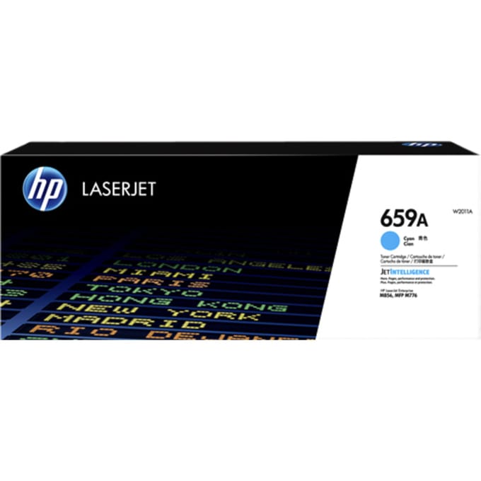 HP W2011A nr. 659A toner cartridge cyaan (origineel)