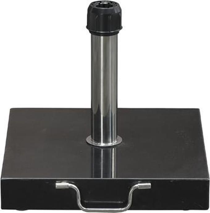 Cosmo granieten parasolvoet - 30 kg - zwart gepolijst