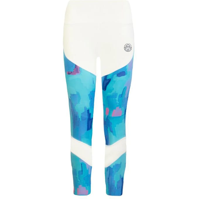 BIDI BADU Abiba Tech Mesh Tight Dames-Wit,Lichtblauw