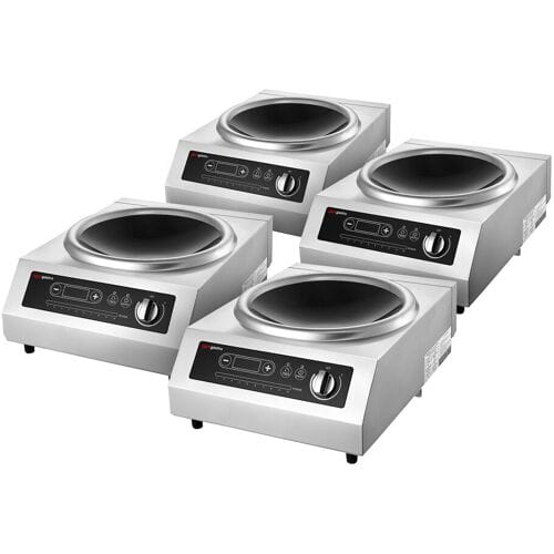 GGM Gastro (4 Stück) Wok-Induktionsherd - 3,5 kW - inkl. Wok