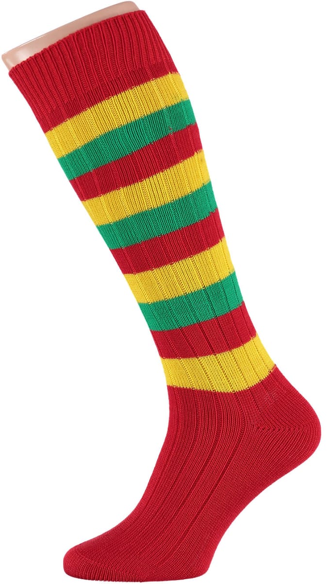 Party soccer socks - 41/47 / Rood/geel/groen