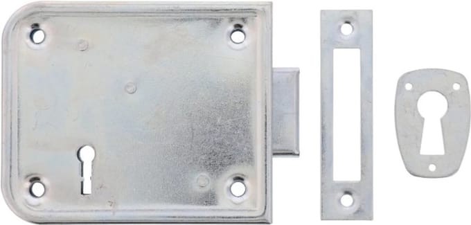 SENCYS opleg grendelslot - 87 x 114 mm - 2 sleutels - Gegalvaniseerd