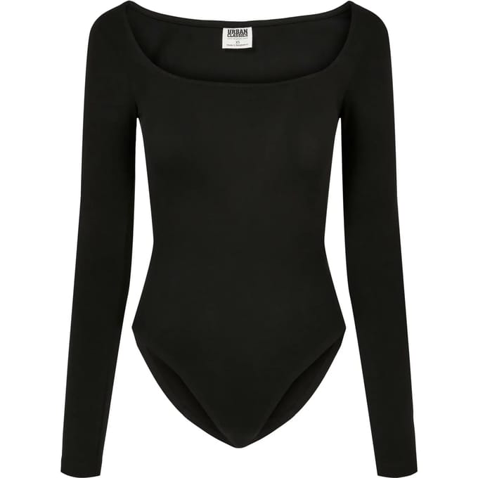 Urban Classics - Organic Longsleeve Bodysuit - L - Zwart