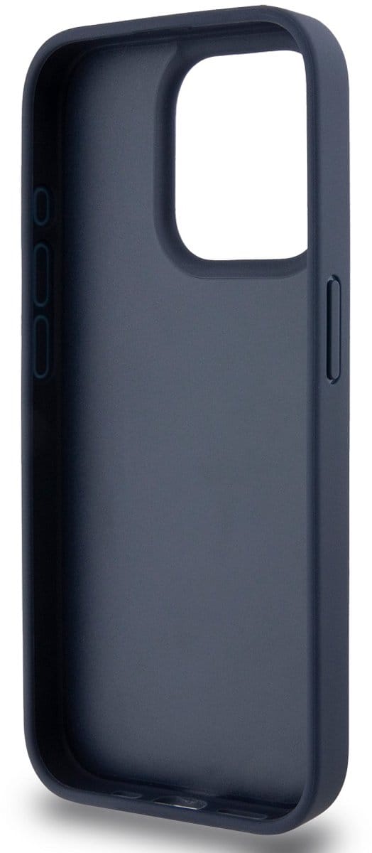 DKNY Checkered Printed Stripe Back Case - Geschikt voor Apple iPhone 15 Pro Max (6.7") - Blauw