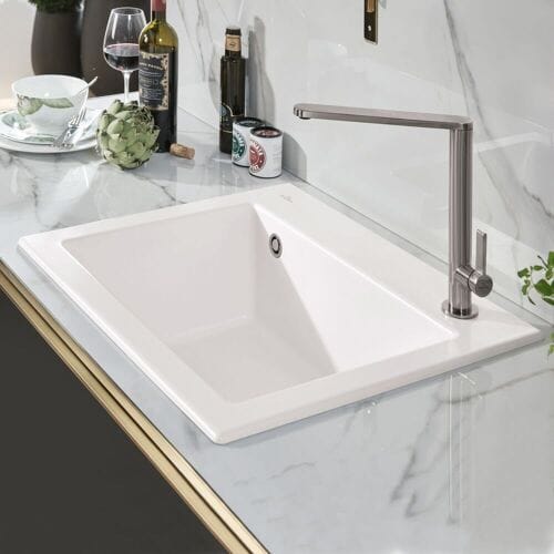 Villeroy & Boch Subway 60 S inset sink, drain with manual override 330901R1
