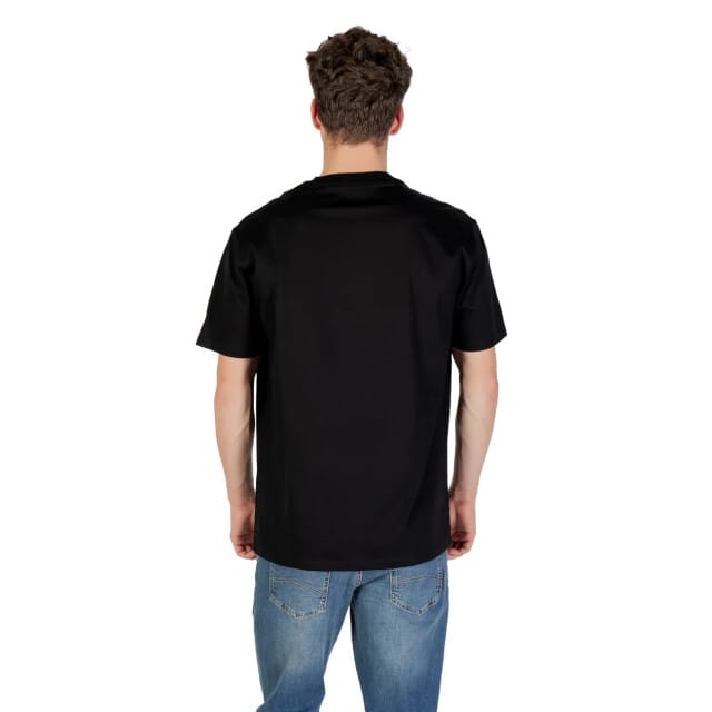 Round Neck Cotton Short Sleeve T-Shirt - Black Shirts