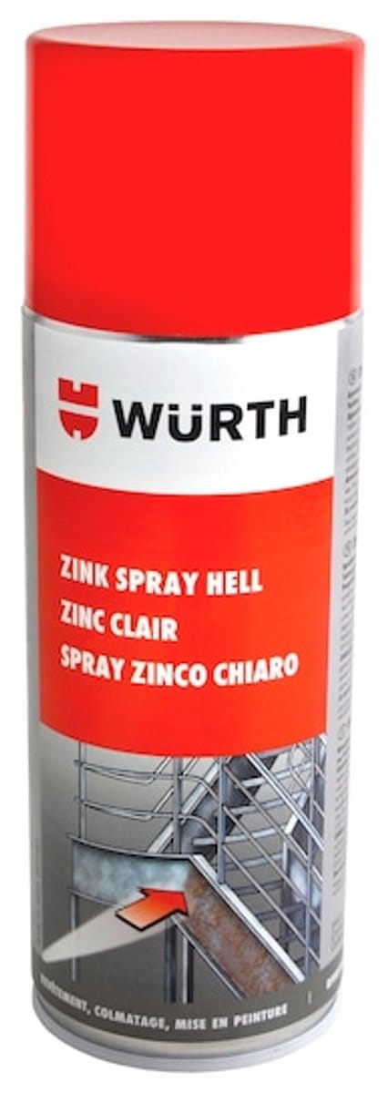 Wurth - Zinkbescherming basis zinkspray, light - zinkbescherming basis zinkspray, light inhoud 400 ml