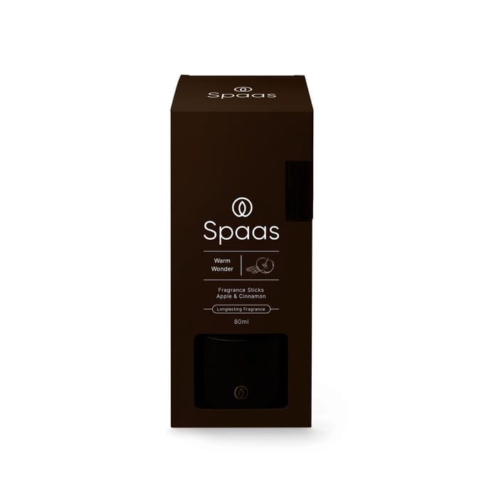 SPAAS Geurstokjes Appel en Kaneel - 80 ml