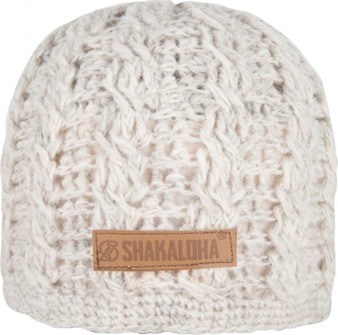 Shakaloha Gebreide Wollen Muts Heren & Dames Beanie Hat van schapenwol met polyester fleece voering - Bibb Beanie Choco Unisex - One Size Wintermuts