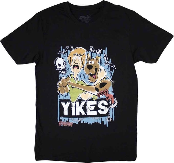 Scooby-Doo - Yikes! Heren T-shirt - M - Zwart