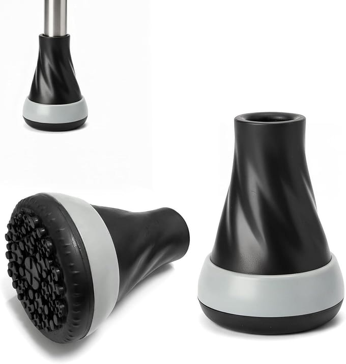 Rubberen Dopjes - Wandelstok Doppen - Stabiliteit Buiten - Antislip Ontwerp - 19mm Diameter - Zwart