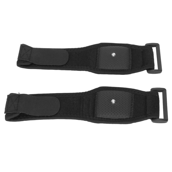 1 Paar VR Polsband Ademend Elastisch Gemerceriseerd Doek VR Tailleband voor Tracking black