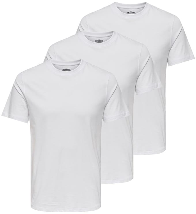 Only & Sons Heren t-shirt 3 pack MAX
