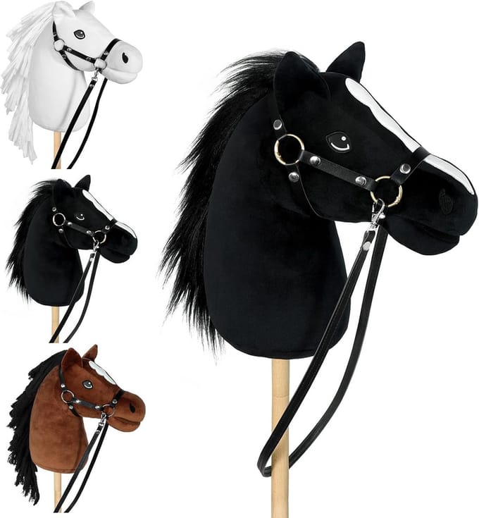 Steekpaard houten hoofdstel Hobby Horse 90 cm