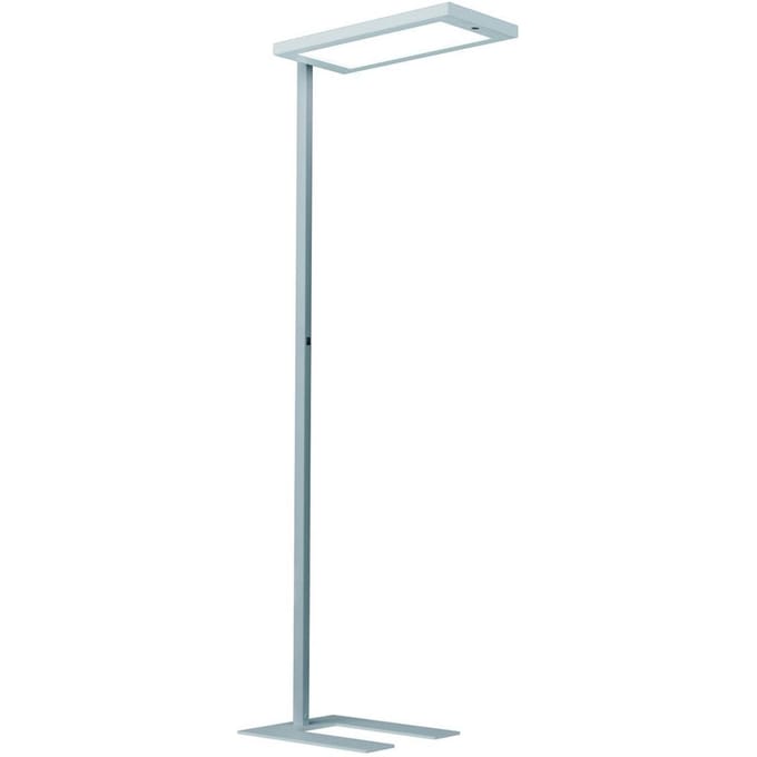 LED-vloerlamp Waldmann LAVIGO.core, 85 W, 12500 lm, 4000 K, dimbaar, daglicht-/bewegingssensor, zilver