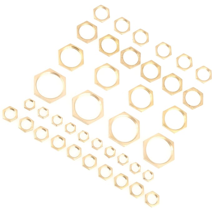 40 stuks G18 G14 G38 G12 G34 G1 Draad Pijpfitting Messing Zeskant Borgmoeren Dunne Moer