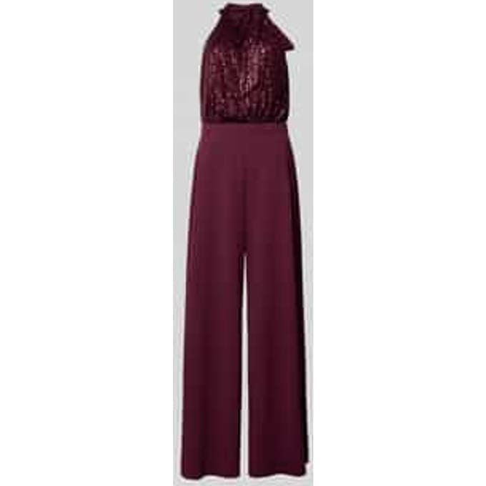 Regular fit jumpsuit met pailletten