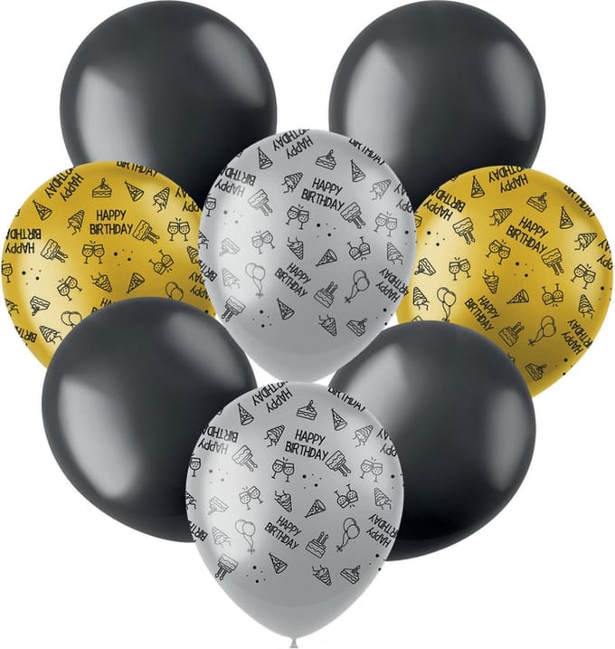 Latexballonnen - Shining Glam - 30 cm - 8 stuks