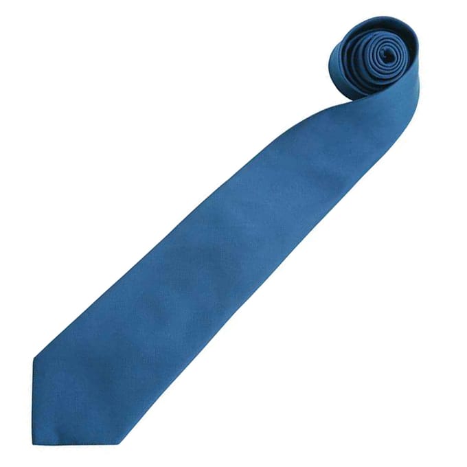 Premier Mannen 'Kleuren' Effen Mode / Zakelijke Stropdas (Koninklijk)