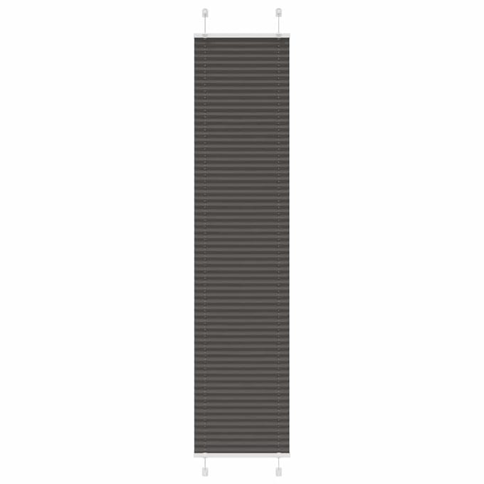 vidaXL - Plissé - rolgordijn - 45x200 - cm - stofbreedte - 44,4 - cm - polyester - zwart